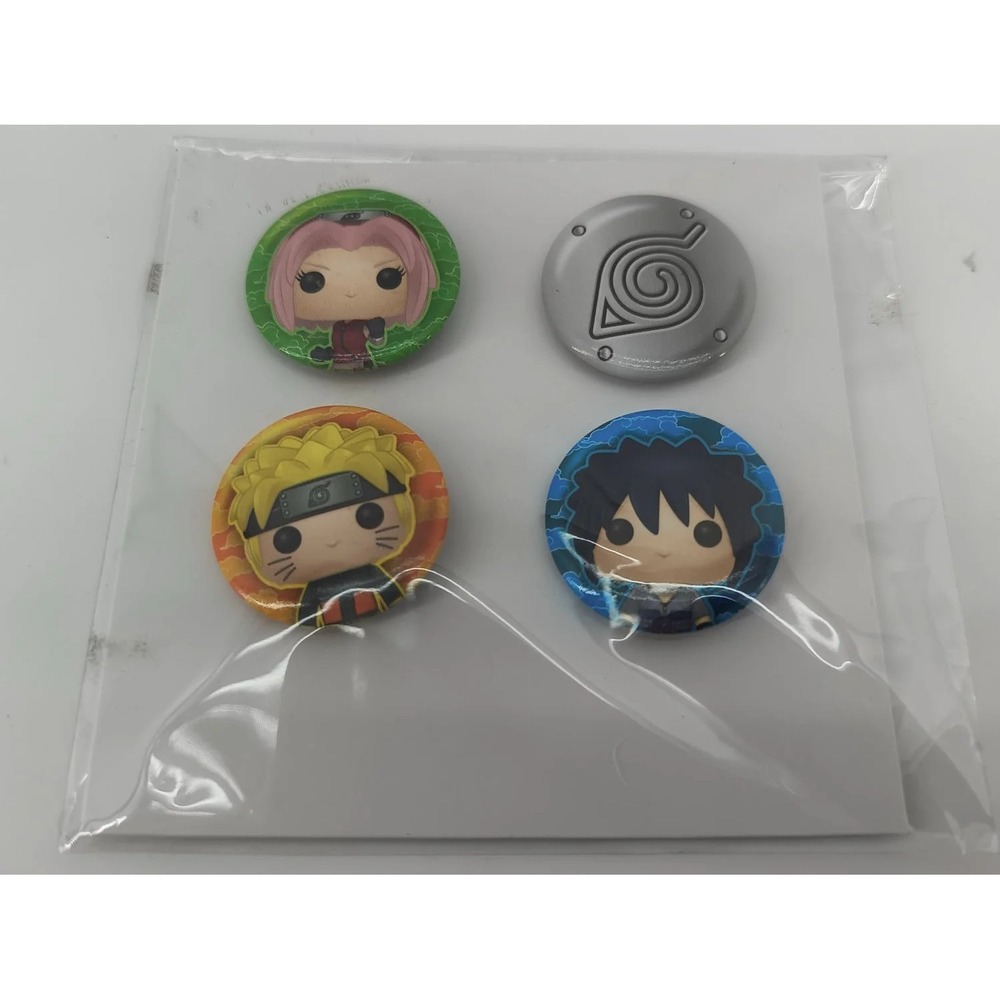 Funko POP! Naruto Shippuden‎ Pin Set Sasuke Sakura Konoha Logo